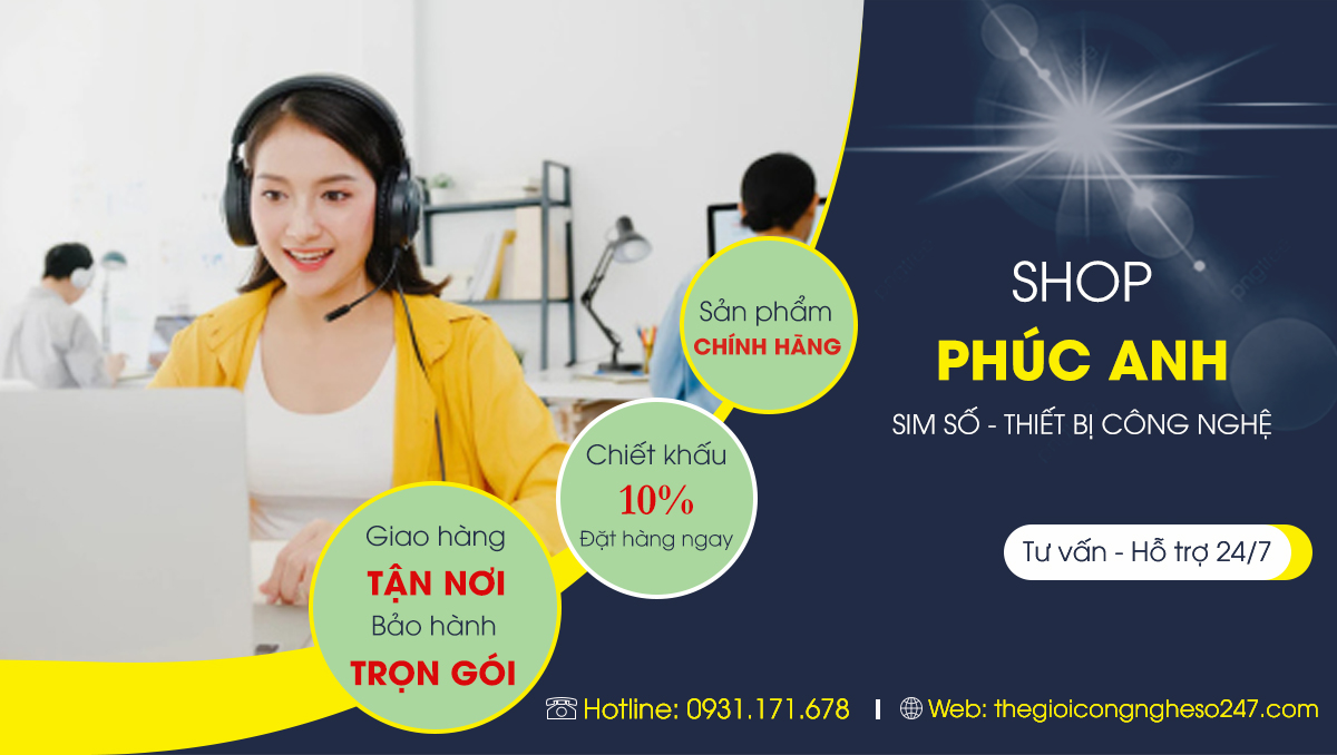 Shop Phúc Anh chuyên cung cấp sim số và các thiết bị công nghệ