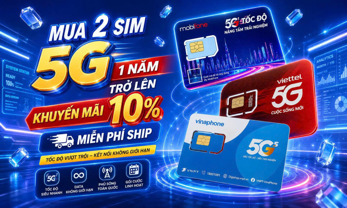 Khuyến mãi mua sim 5G 1 năm